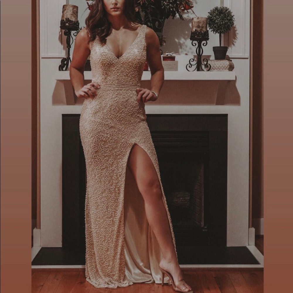 MacDuggal beaded evening gown!